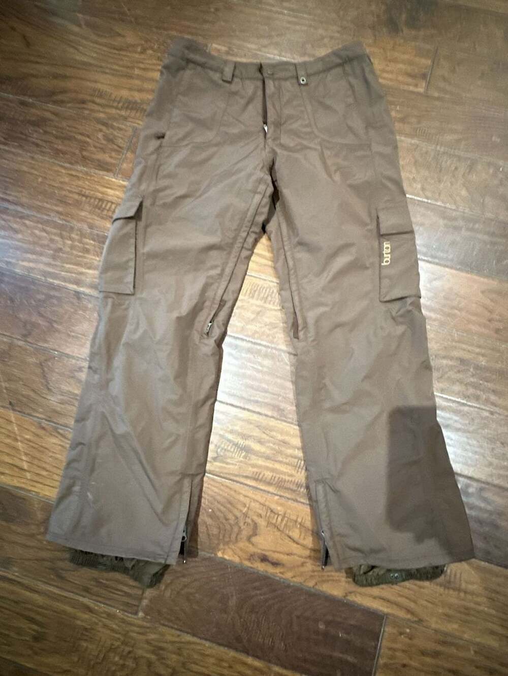 Burton Snowboard Pants Size M Brown Cargo Ski Winter